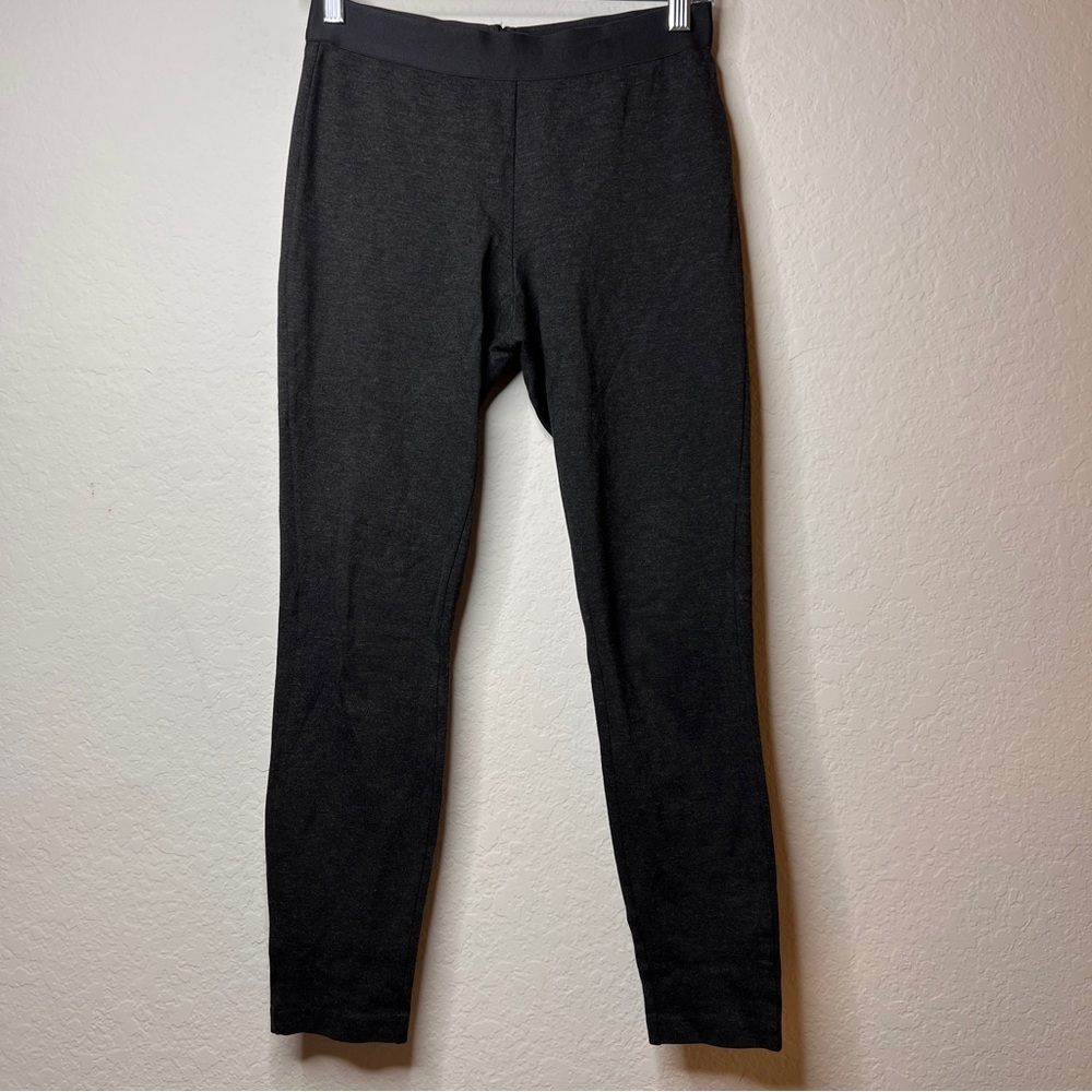 J.Crew‎ Everyday Leggings Rayon Nylon Spandex Zip Back Black Size 4R